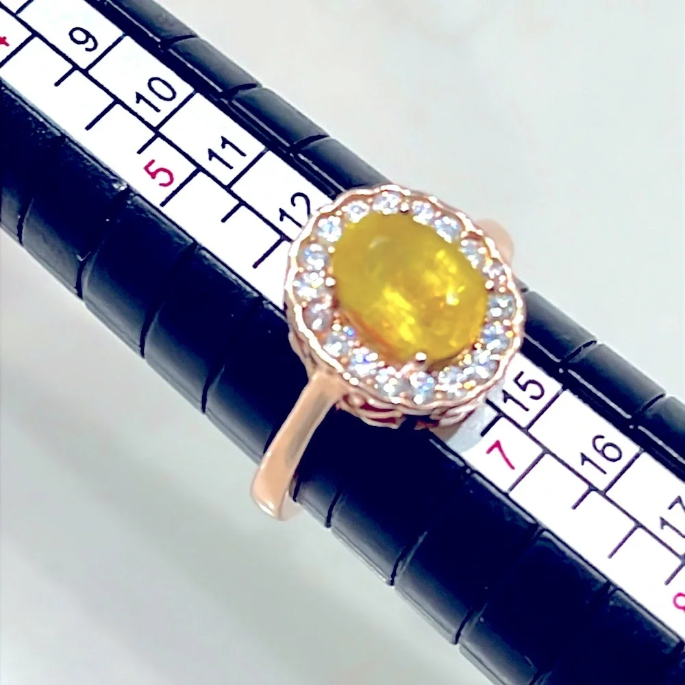 2 Ct Genuine Sapphire 14KGP Ring